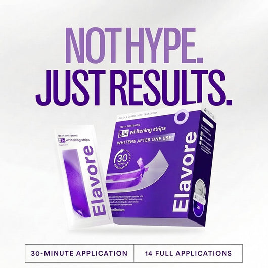 V34 Colour Correcting Whitening Strips | Professional Teeth Whitening Kit with PAP+ Technology