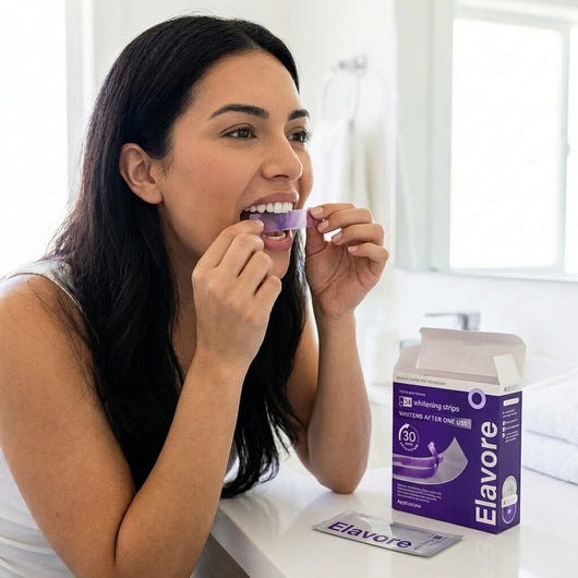 V34 Colour Correcting Whitening Strips | Professional Teeth Whitening Kit with PAP+ Technology